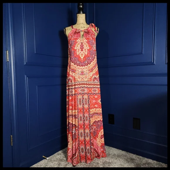 Hale Bob | Dresses | Hale Bob Red Mosaic Sleeveless Maxi Dress | Poshmark Hale Bob | Dresses | Hale Bob Red Mosaic Sleeveless Maxi Dress | Poshmark
